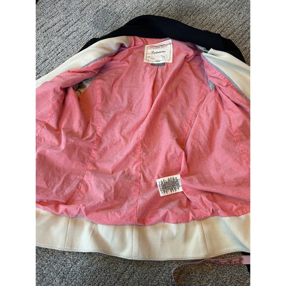 EUC Anthropologie Cartonnier Layered Vest Jacket Blazer Black /Cream Fits size 6 - Picture 6 of 16